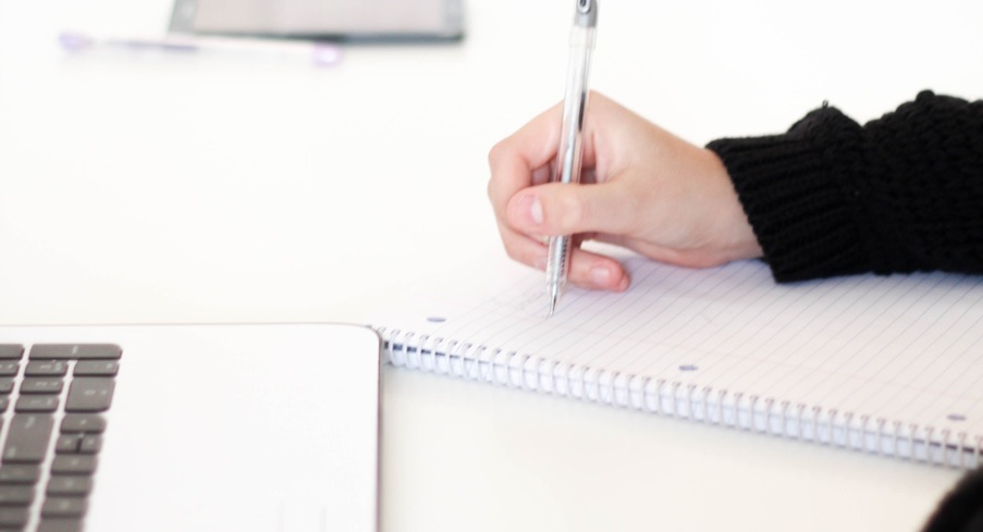 Mulberry Seed writing on notepad